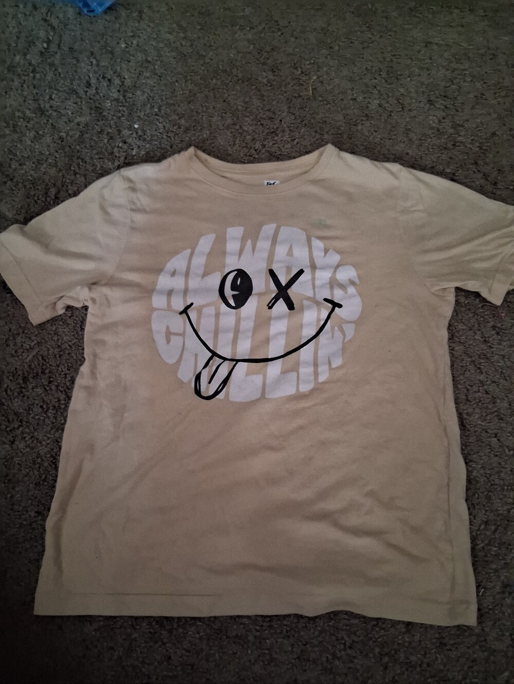 wonder nation Yellow Short-Sleeve Tee with Smiley Graphic